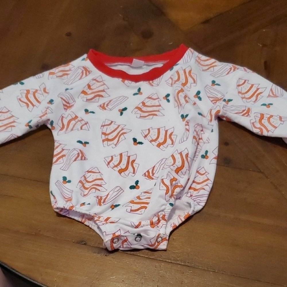 🐻 SHEIN Kids Bodysuit with Pie and Cherry Print